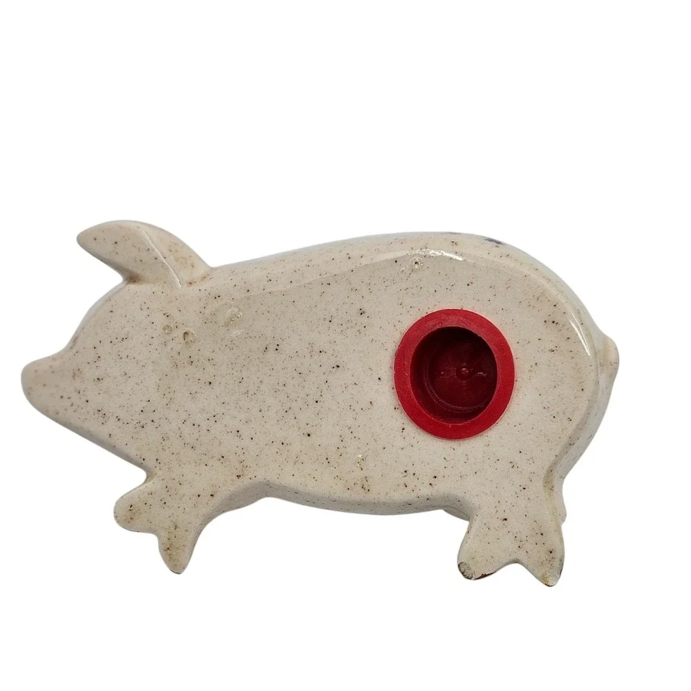 Vintage Pig Piggies Salt & Pepper Shakers Nestable Pigs Huggy Pigs